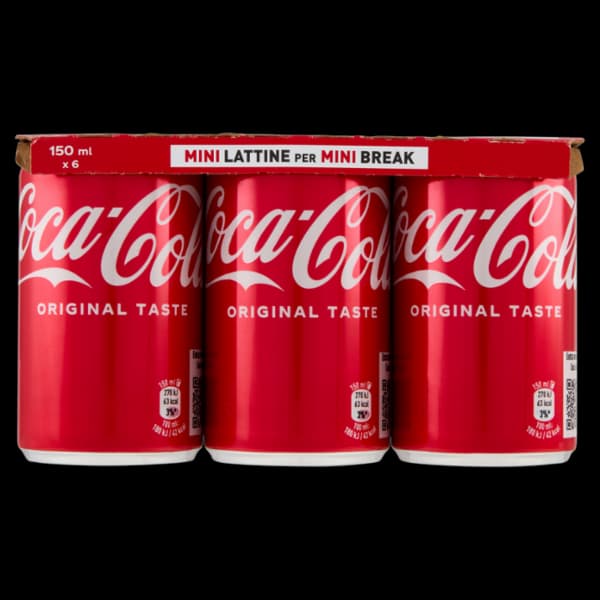 COCA COLA MINILATTINA X 6 150 ML