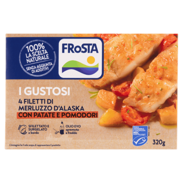 FROSTA FILETTI MERLUZZO PATATATE POMODORO 320 GR