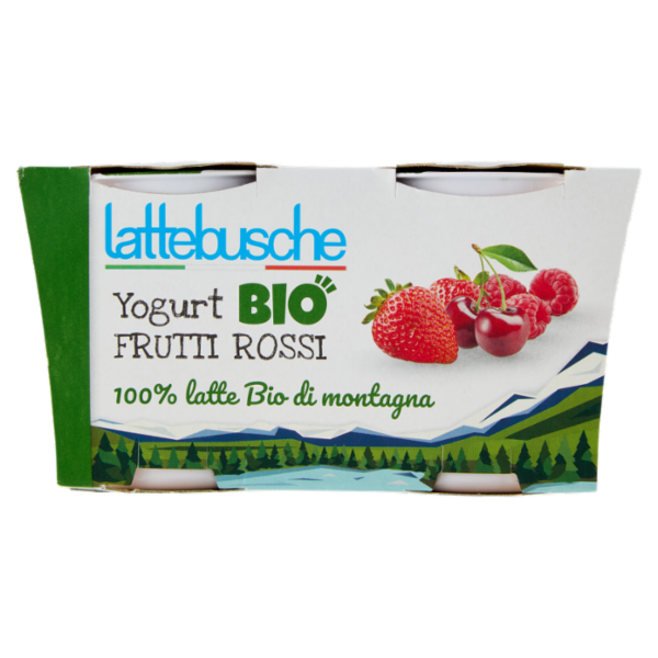 YOGURT LATTEBUSCHE BIO FRUTTI ROSSI GR 125 X 2
