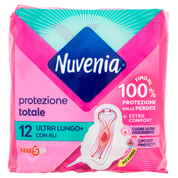ASSORBENTI NUVENIA ULTRA LUNGO+ CON ALI X12
