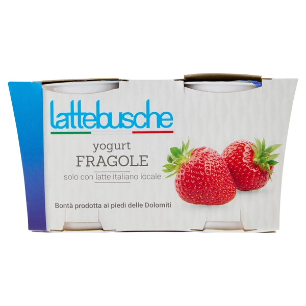 YOGURT LATTEBUSCHE INTERO FRAGOLA GR 125 X 2 X