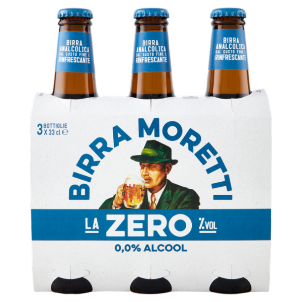 MORETTI BIRRA ZERO X 3 330 ML