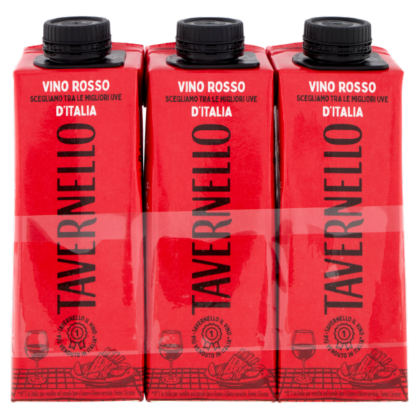 VINO TAVERNELLO ROSSO (BRIK X 3)