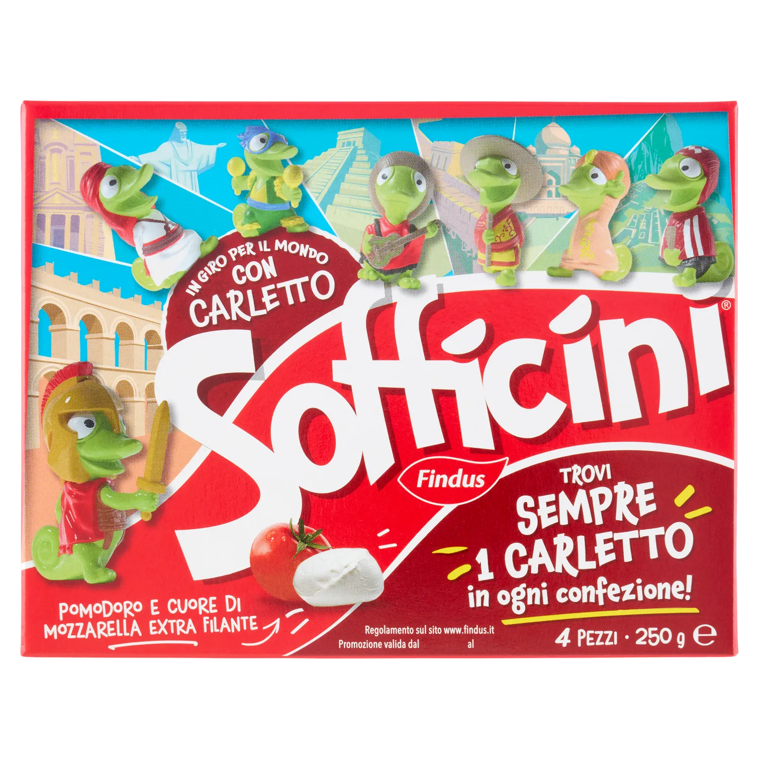 FINDUS SOFFICINI POMODORO MOZZARELLA 250 GR
