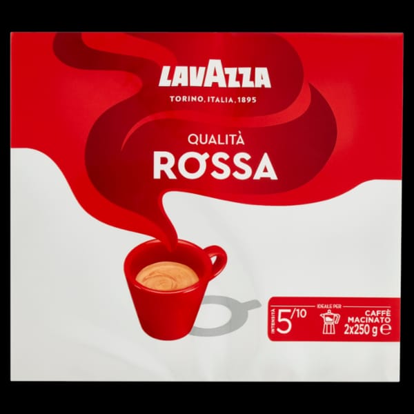 Lavazza Qualità Rossa caffè macinato 2 × 250 g