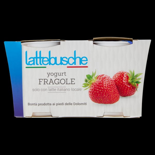 Yogurt Lattebusche Intero Fragola gr 125 x 2
