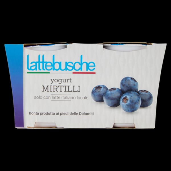 Yogurt Lattebusche Intero Mirtillo gr 125 x 2