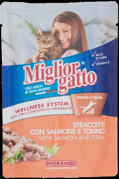 M Gatto Stracciatella Salmone Tonno 100 gr