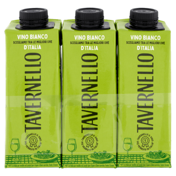 Vino Tavernello Bianco ml 250 x 3