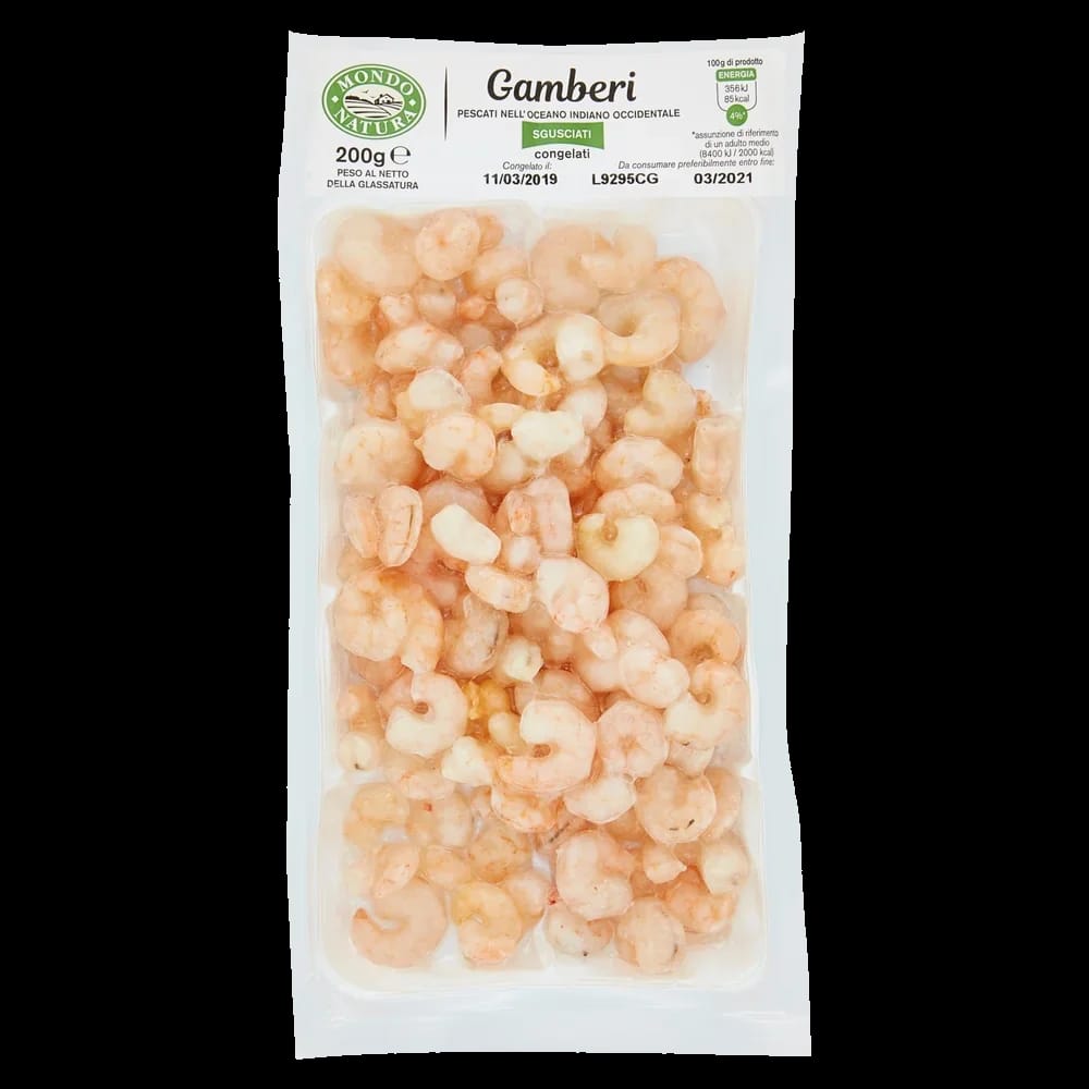 Mondo Natura Gamberi Sgusciati Pr 200 gr