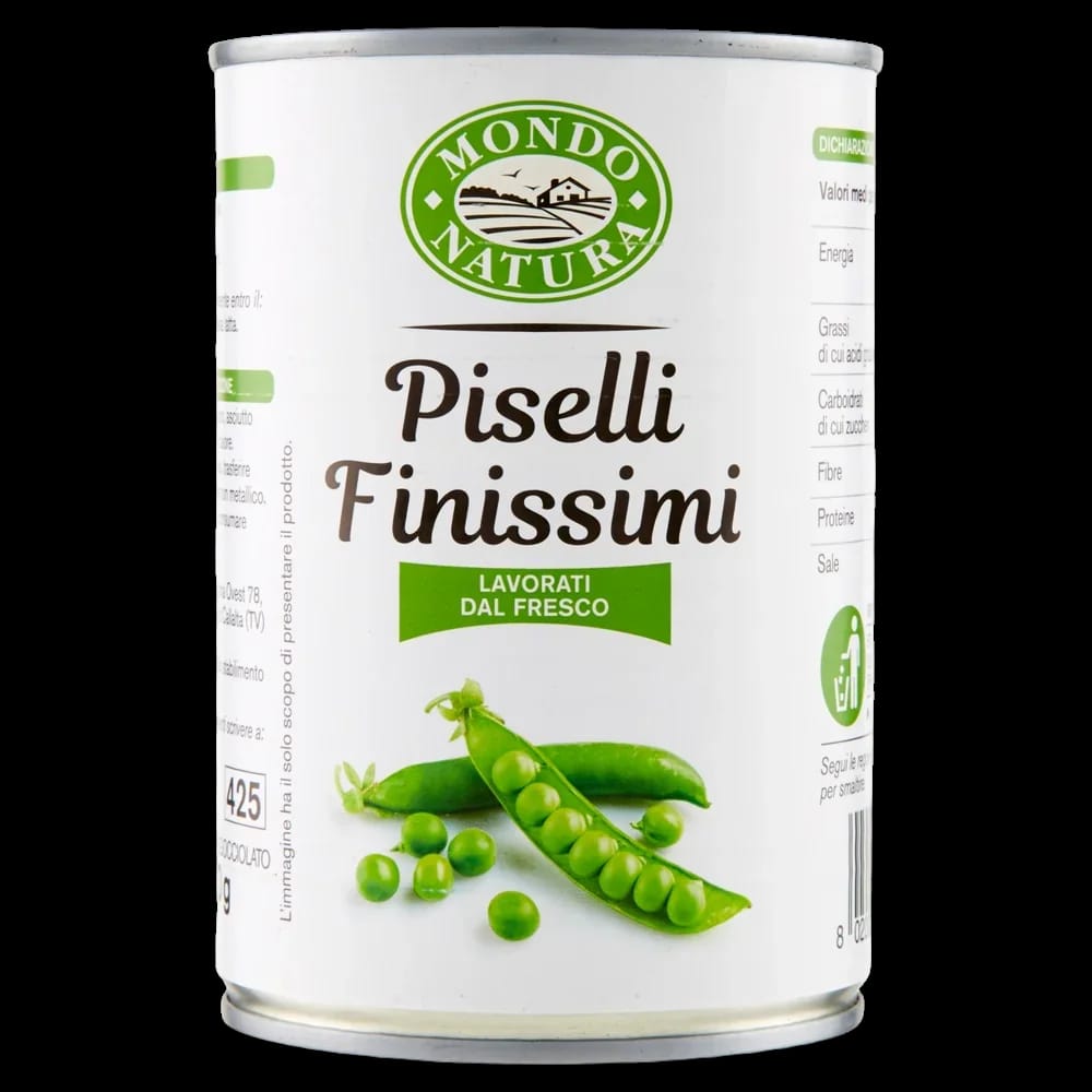 Mondo Natura Piselli Finissimi 400 gr