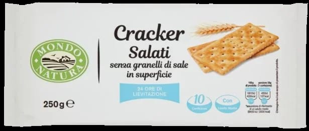 Mondo Natura Cracker Non Salati S gr 250 gr