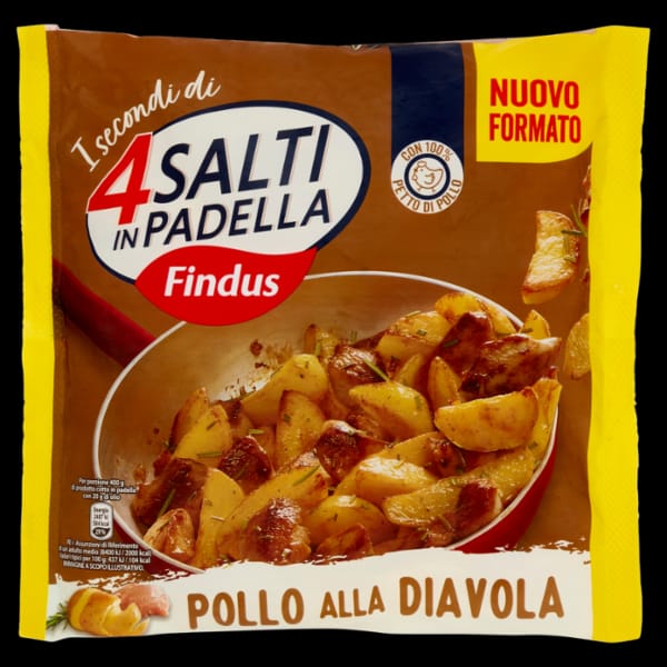 Pollo Diavola e Patate 4 Salti in Padella 400 gr