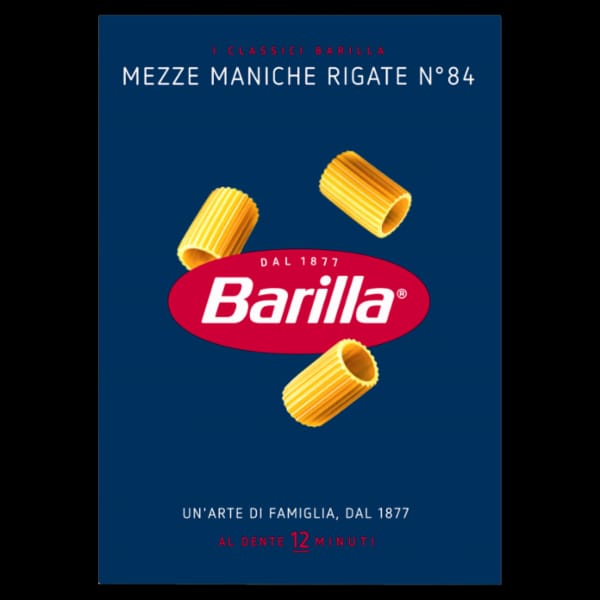 Pasta Barilla N°84 Mezze Maniche 500g