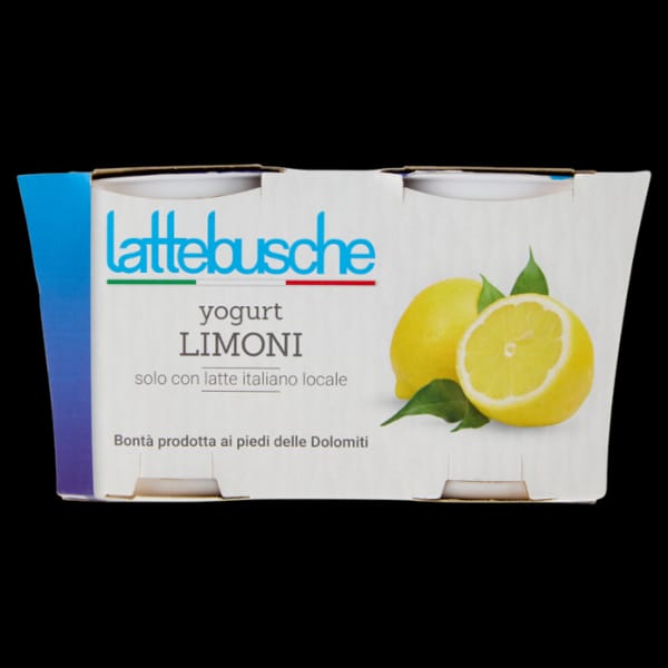 Yogurt Lattebusche Intero Limone gr 125 x 2