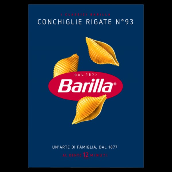 Pasta Barilla N 93 Conchiglie Rigate 500 g
