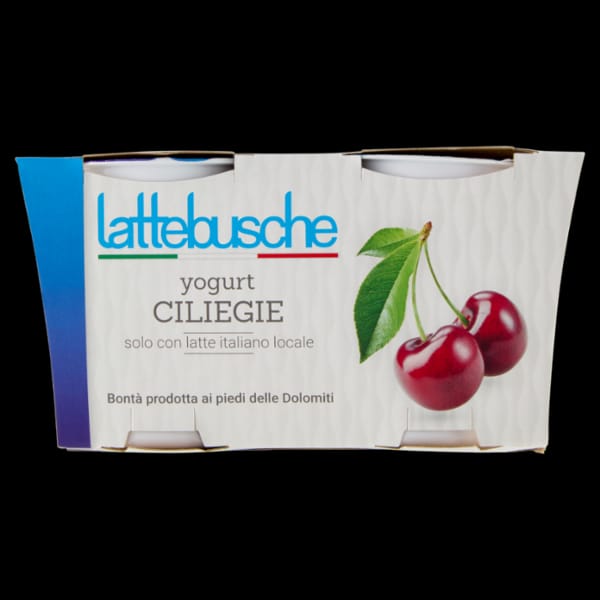 Yogurt Lattebusche Intero Ciliegia gr 125 x 2