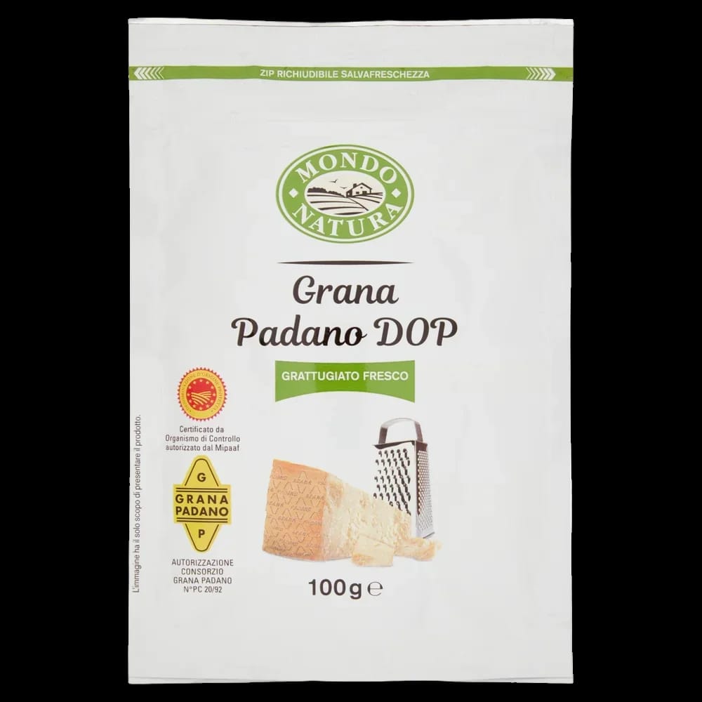 Grana Padano Mondo Natura Grattuggiato 100 gr