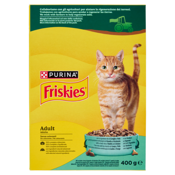 FRISKIES CROCCHETTE CONIGLIO POLLO VERDURE 400 GR